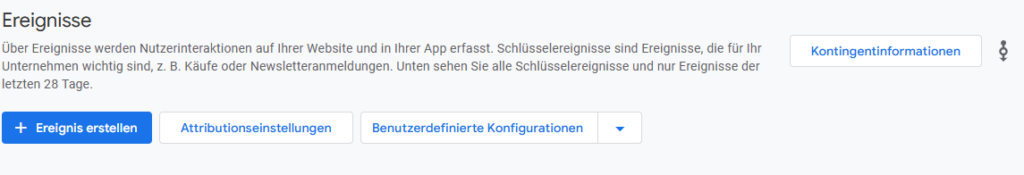 Ereignis in der GA4-Property erstellen