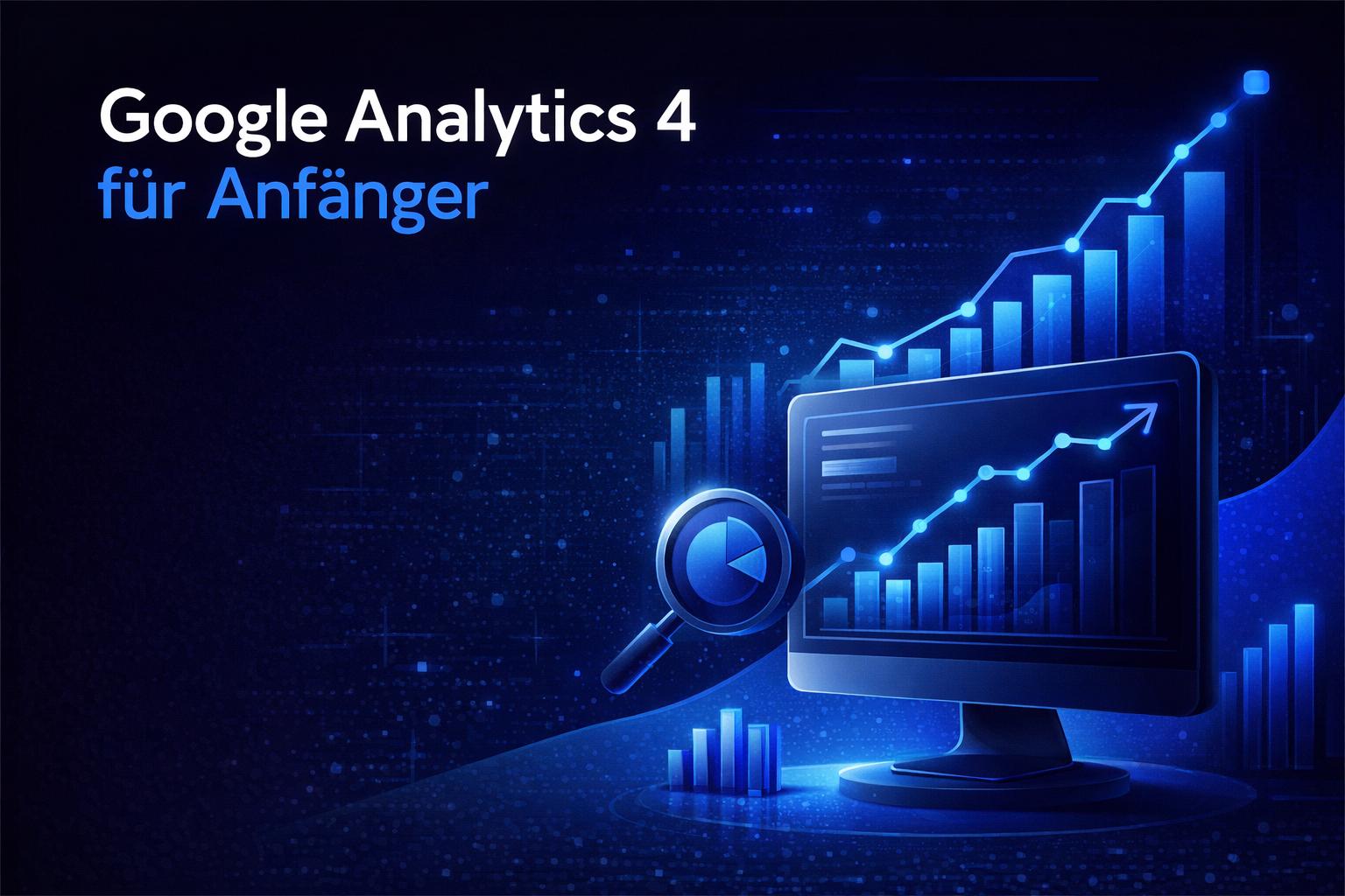 Titelbild Google Analytics fuer Anfaenger.